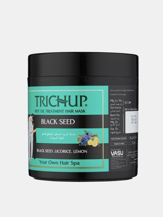 Black Seed Hot Oil Mask 500 ml, qora sedana moyli soch niqobi, oziqlanish va jilo uchun