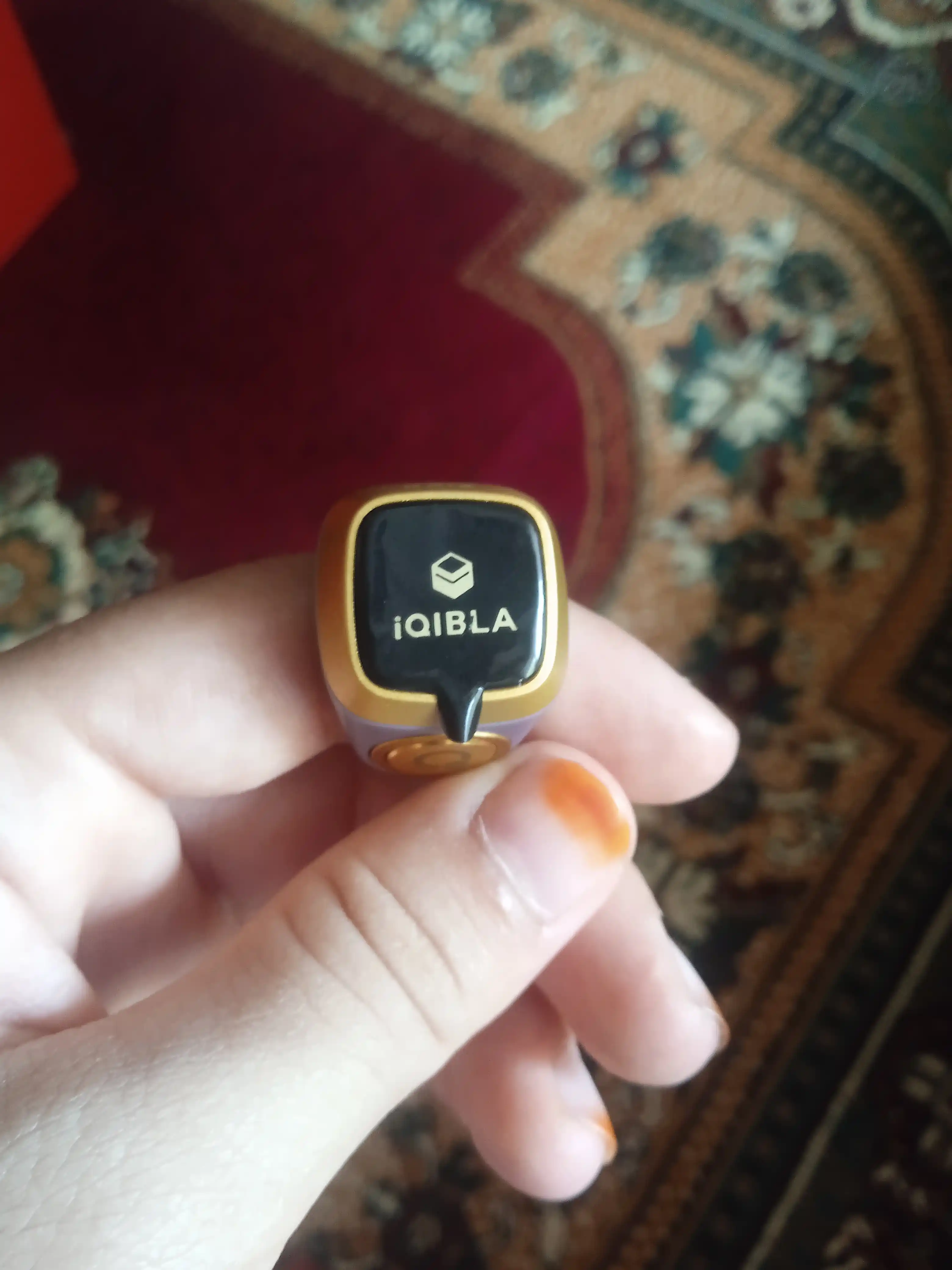 Elektron tasbeh Zikr Ring Lite, zikr va istig'for uchun, vibratsiya, suvga chidamli ekran