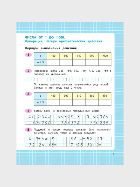 Математика 1,3,4 класс, Рабочие тетради 1-2 часть, Комплект М.И. Моро С.И. Волкова