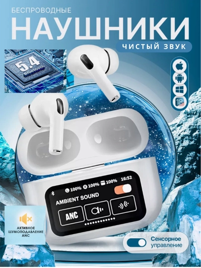Pods 3 ScreenPods: беспроводные наушники с дисплеем для iPhone и Android