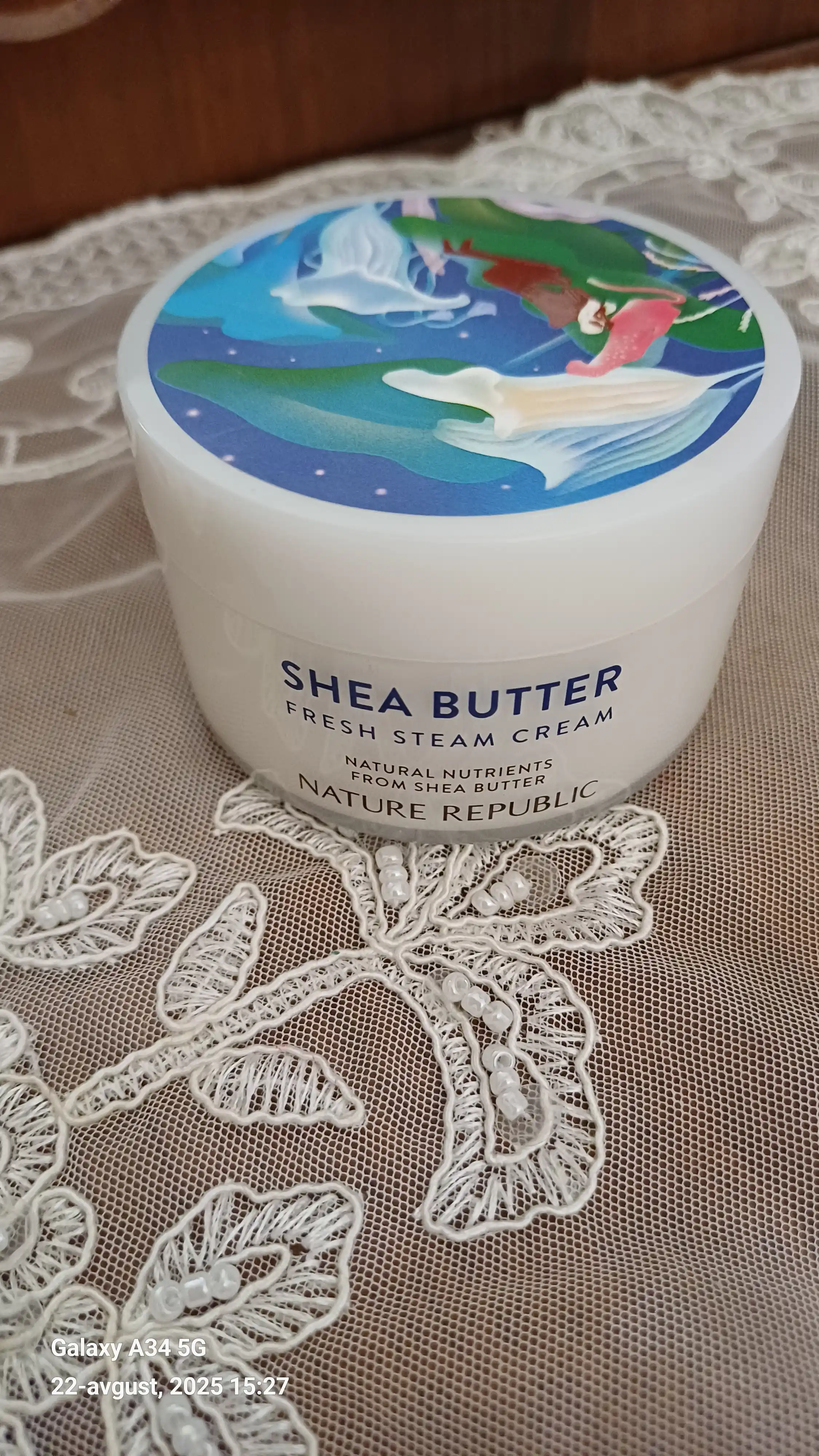 Shea Butter Nature Republic, Увлажняющий и освежающий крем для лица, 100 мл