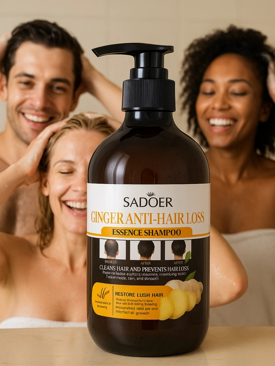Soch to‘kilishiga qarshi shampun SADOER Ginger Anti-Hair Loss, zanjabil ekstrakti, 500 ml - 