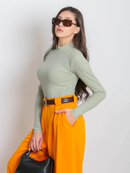 Кофта в рубчик, slim fit, 65% полиамид, 15% эластан, 20% хлопок, размеры S/M/L