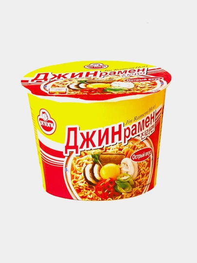 Лапша быстрого приготовления OTOKI JIN RAMEN BIG BOWL (SPICY) 110gr — DAEJONG-DFJKCXJV
