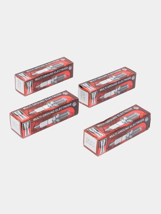 Свечи зажигания CHAMPION OE077T10, 3х контактные, Lacetti 1.8, Tracker 1, Epica, 4 шт