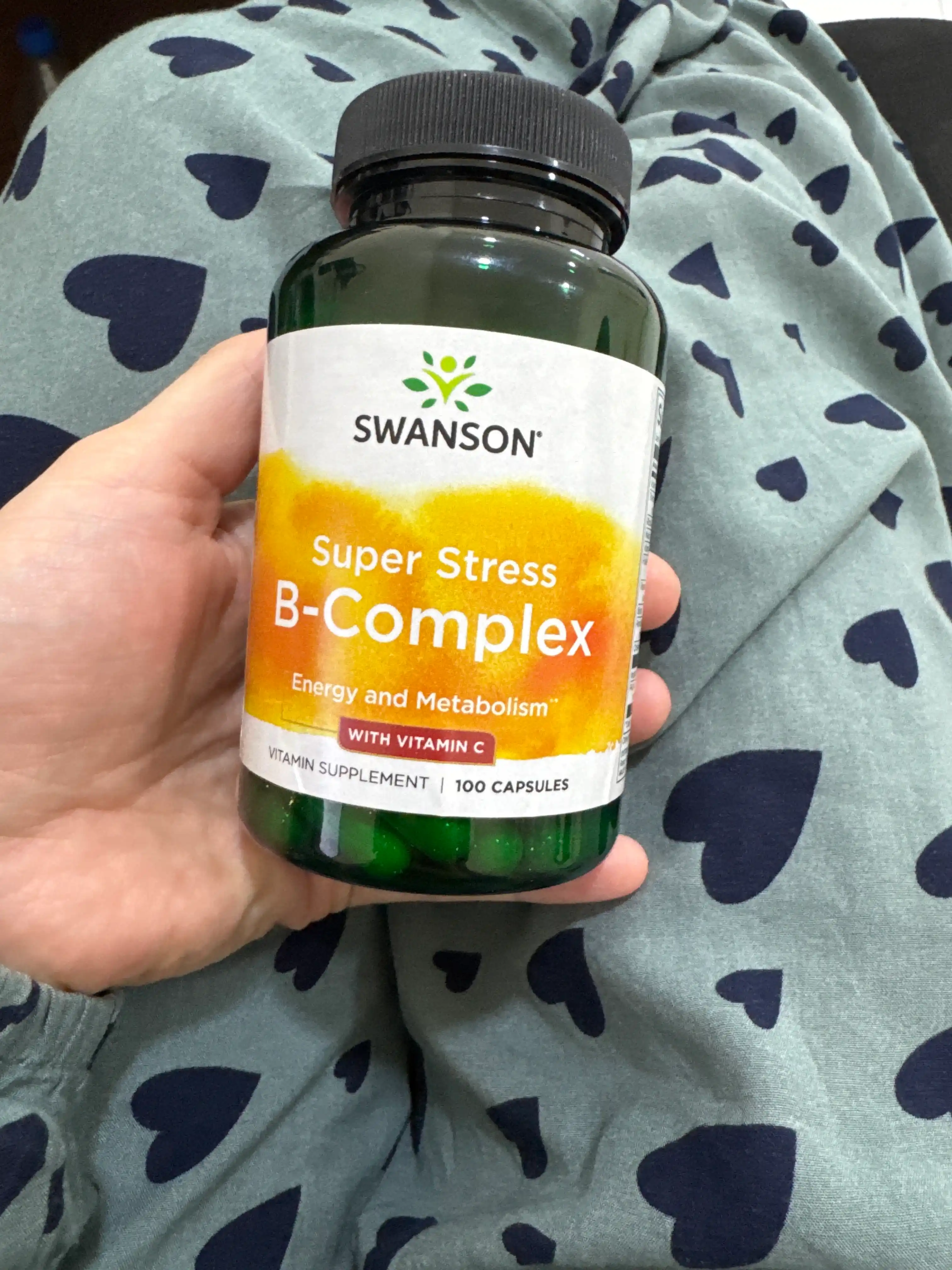 Swanson, B guruh (B-complex) vitaminlari C vitamini bilan, kapsulalar