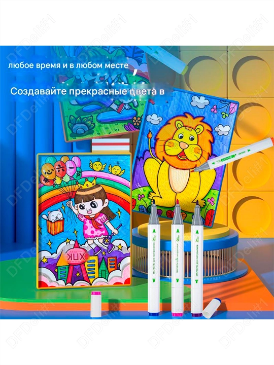 Маркеры для скетчинга, 60 цв, 70816-60 Deli, 70816-60