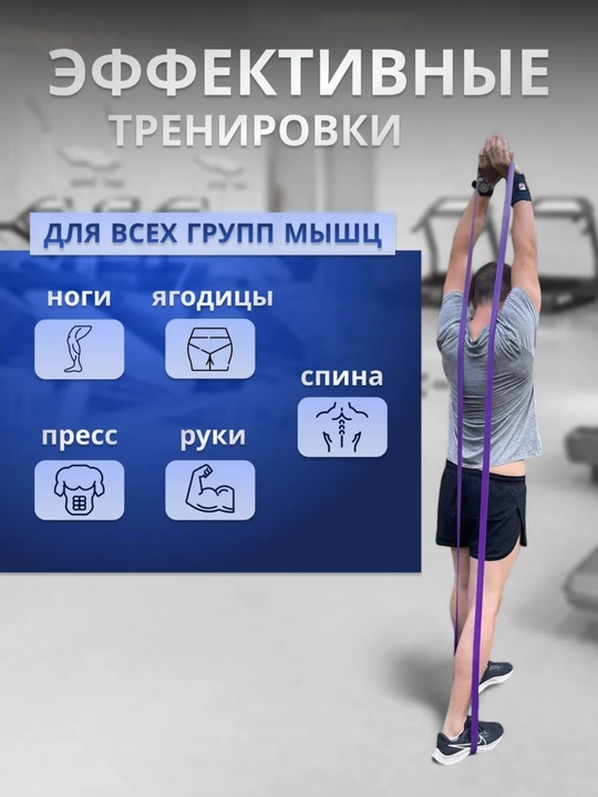 Фитнес резинки/Фитнес-эспандер двусторонний резинка для йоги латекс для силовых тренировок