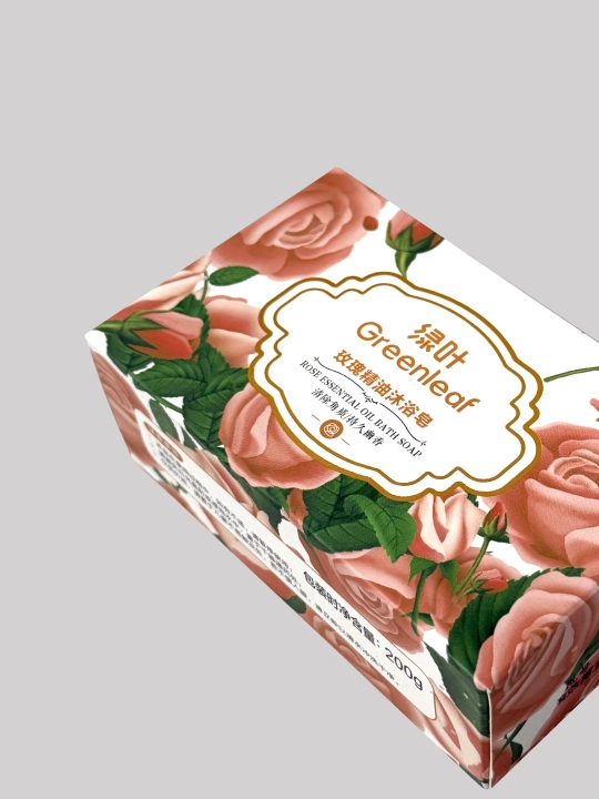 GREENLEAF atirgul efir moyi bilan, hammom sovuni, 200 g