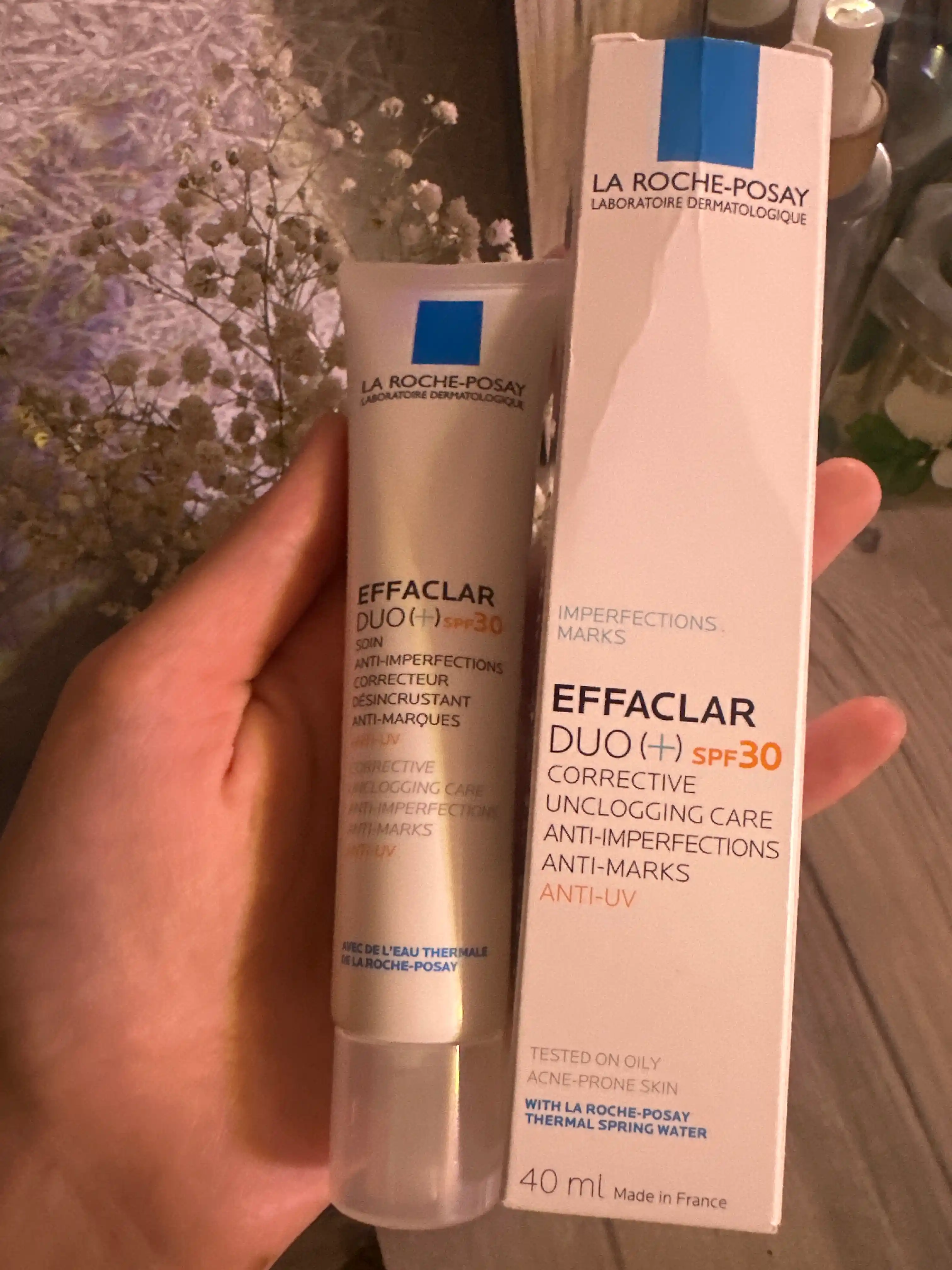 Корректирущий крем-гель LA ROCHE-POSAY EFFACLAR DUO+ SPF30, для проблемной кожи, 40 мл
