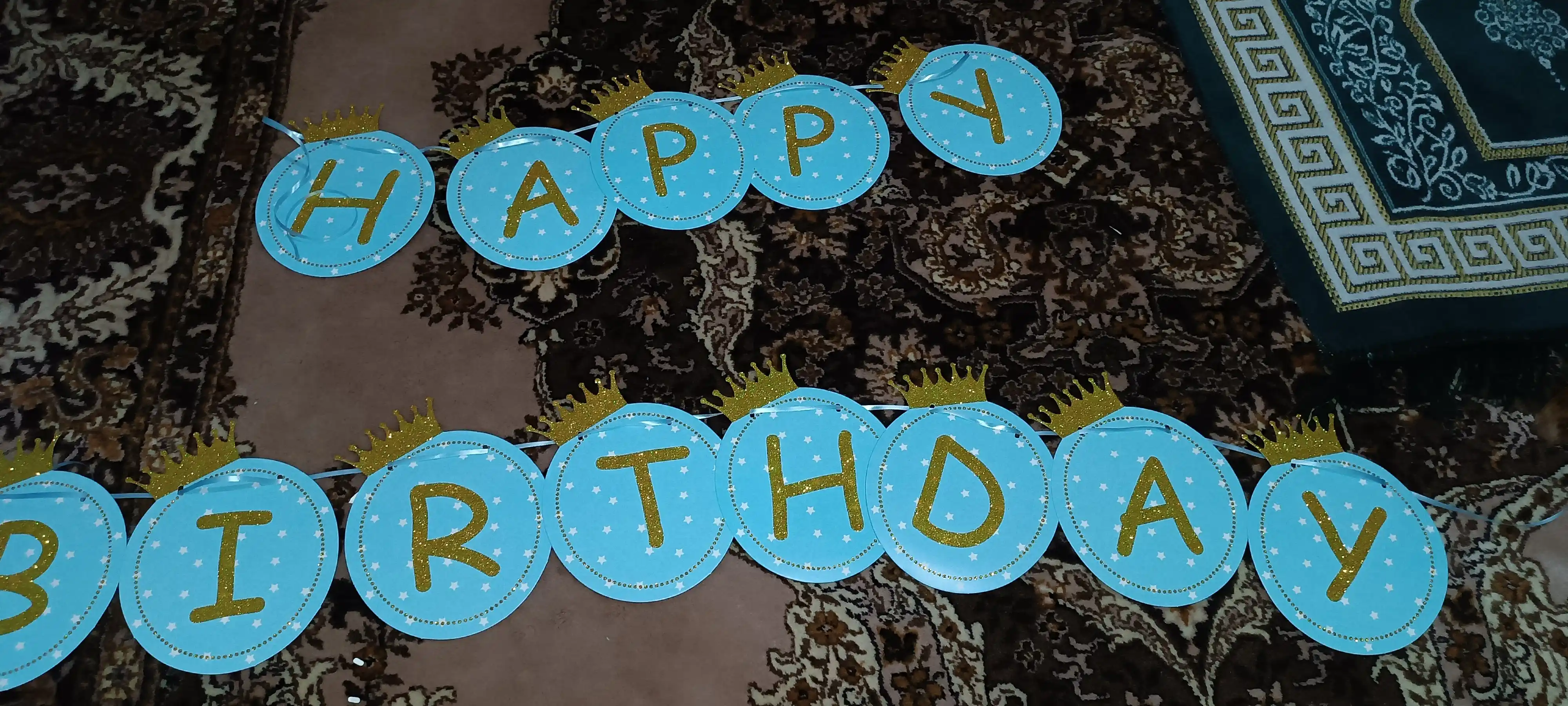 Гирлянда С днем рождения растяжка флажки Happy Birthday