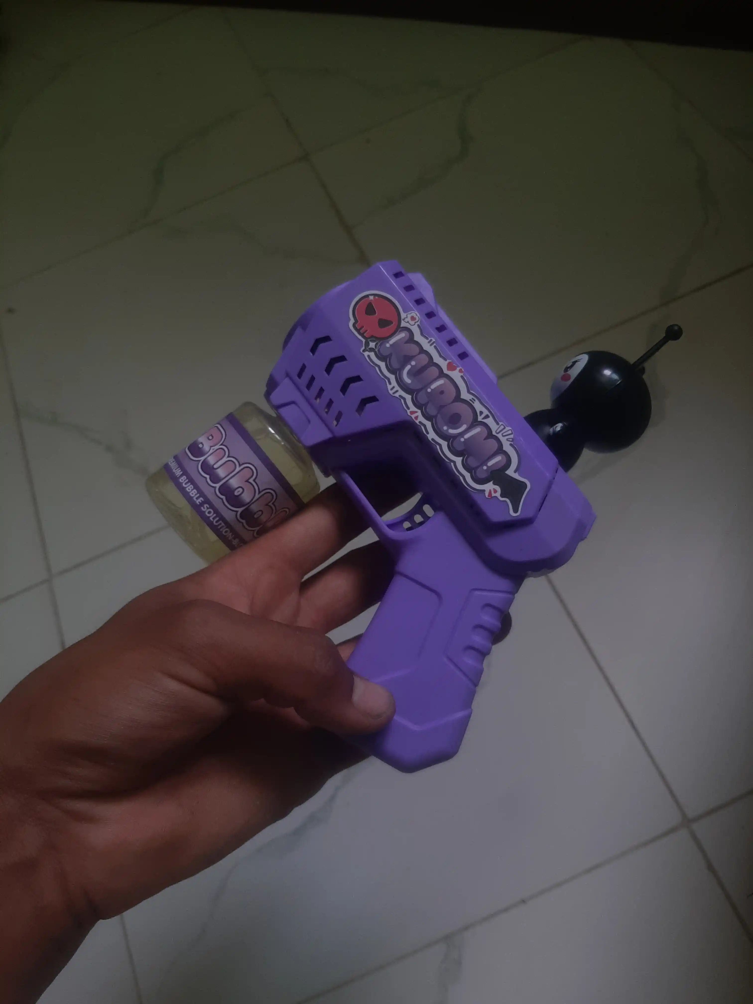 Sovun pufaklari generatori bolalar uchun, batareyali BUBBLE GUN