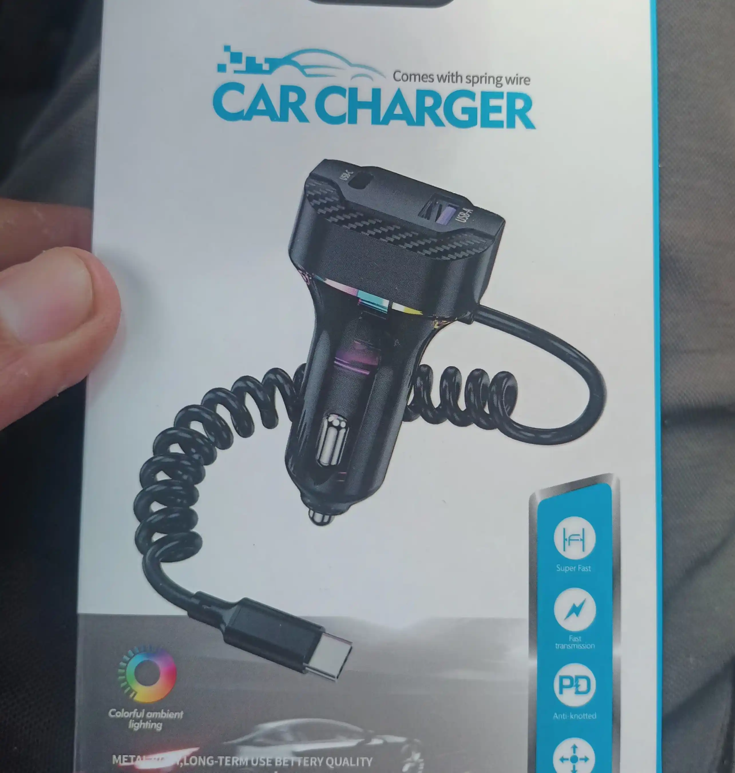Быстрое зарядное устройство CAR CHARGER PD-3OW универсальное
