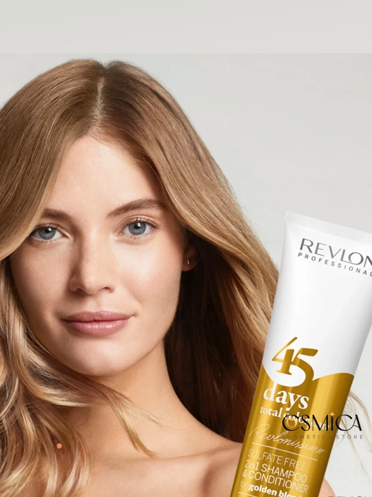 Revlon 45 DAYS GOLDEN BLONDES Шампунь-кондиционер для блондинок, 275 мл