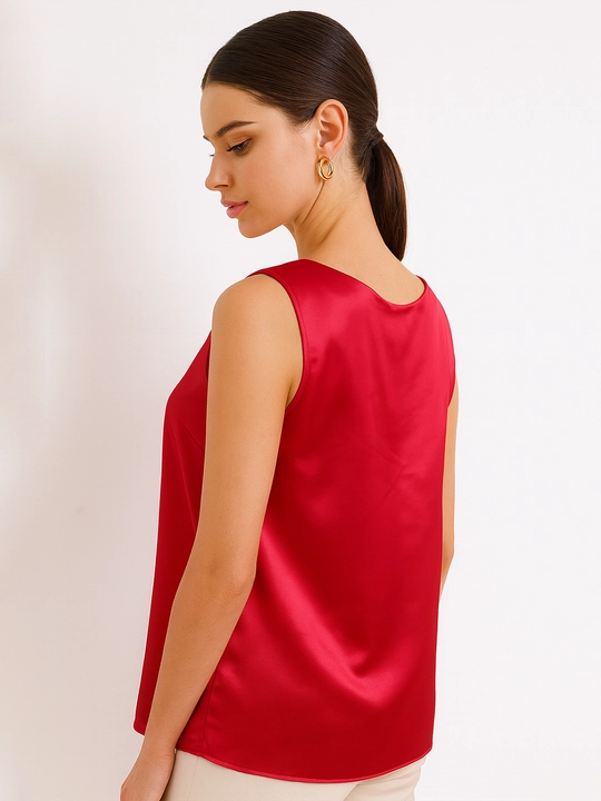 Ayollar uchun ipak mayka, katta o'lchamli, DEGO, 44-S, 62-7XL