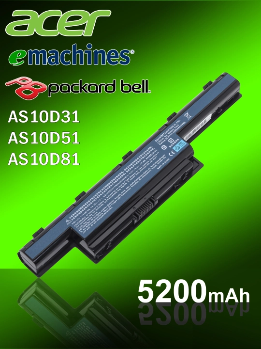 Noutbuk uchun batareya Acer AS10D51 - 