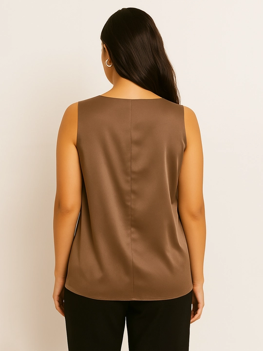 Ayollar uchun ipak mayka, katta o'lchamli, DEGO, 44-S, 62-7XL