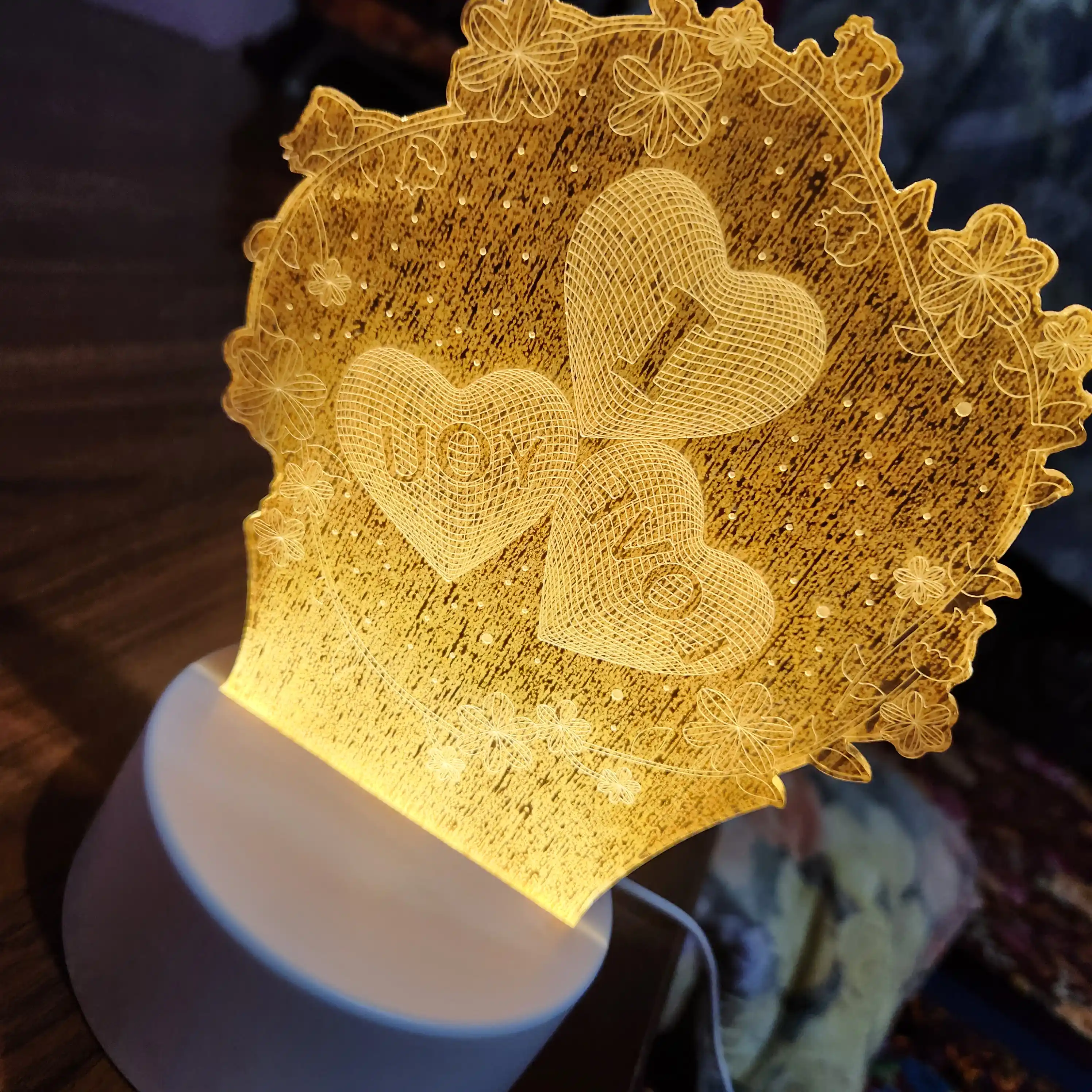 LED 3D tungi chiroq