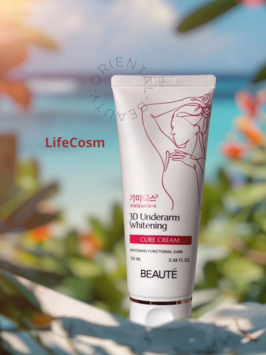 BEAUTE 3D Underarm Whitening Cure Cream отбеливающий и увлажняющий крем, 100 мл