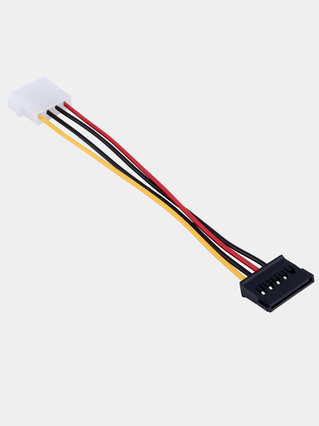 SATA Molex 4-pinli 15-pinli quvvat adapter kabeli, 15 sm
