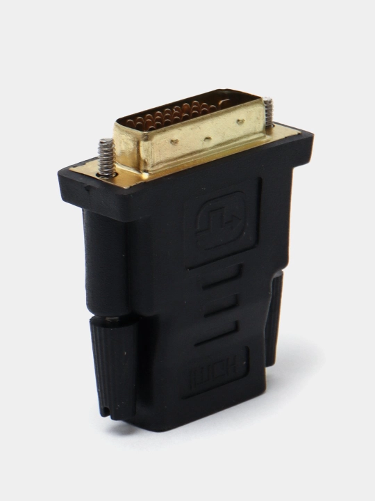 Adapter HDMI F DVI-D 24+1 M HDMI-dan DVI-ga minusli