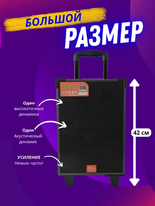Караоке-колонка с Bluetooth-микрофоном ZQS 10101, 8148, 4239, 908s