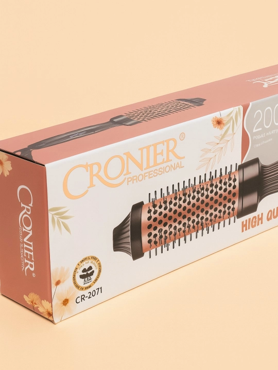 Professional elektr taroq brash Cronier CR-2071, harorat ko'rsatkichi bilan, 3 tasi 1 tada