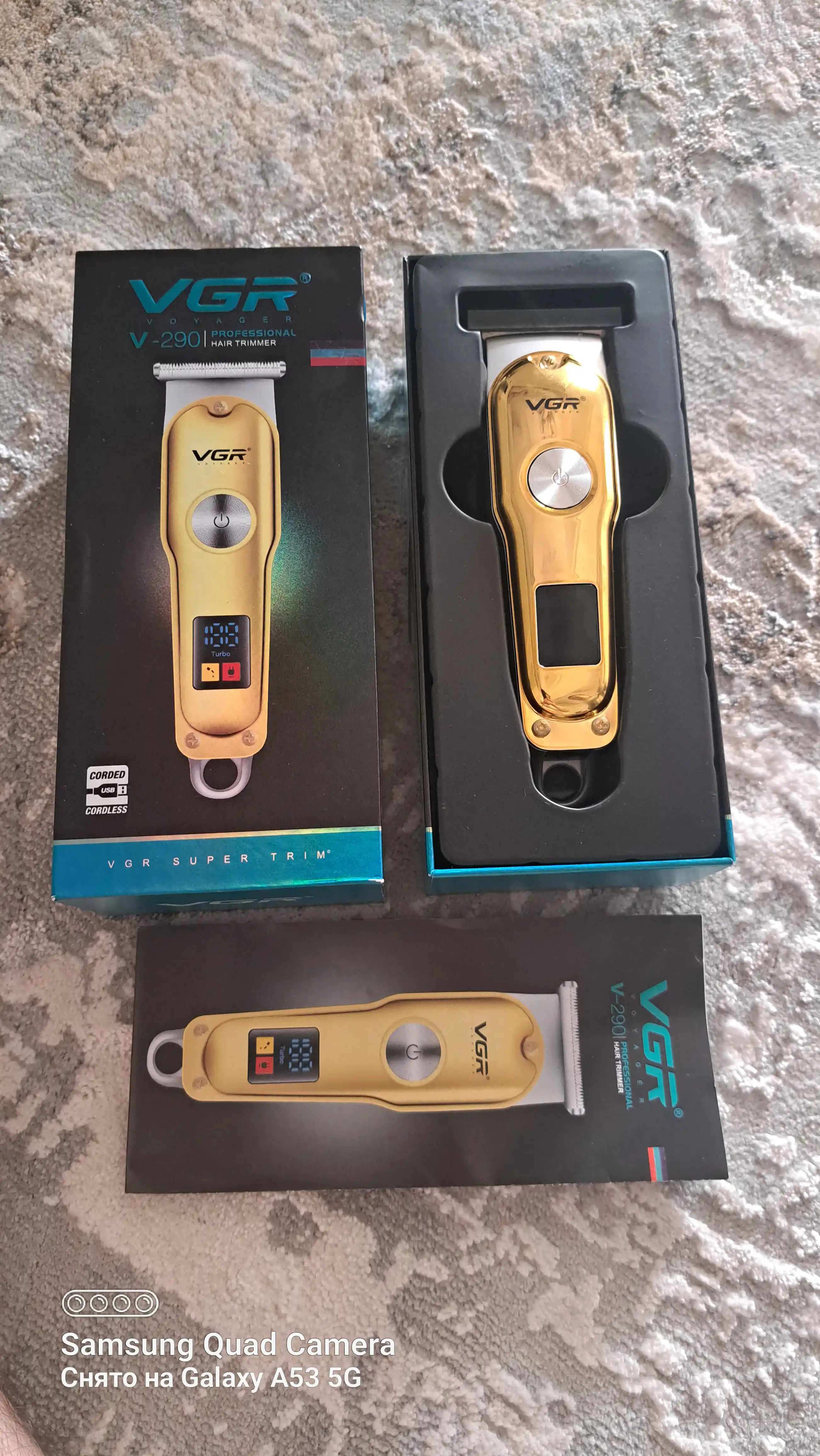 Trimmer soqol va mo'ylov olish mashinasi uchun elektr ustara, VGR V-290 modeli