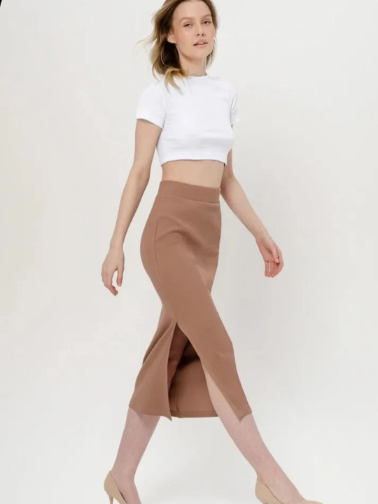 Юбка в рубчик Fashion Womens Style, 95% хлопок!