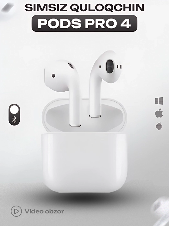 Беспроводные наушники Pods Pro 4, сенсорные - 