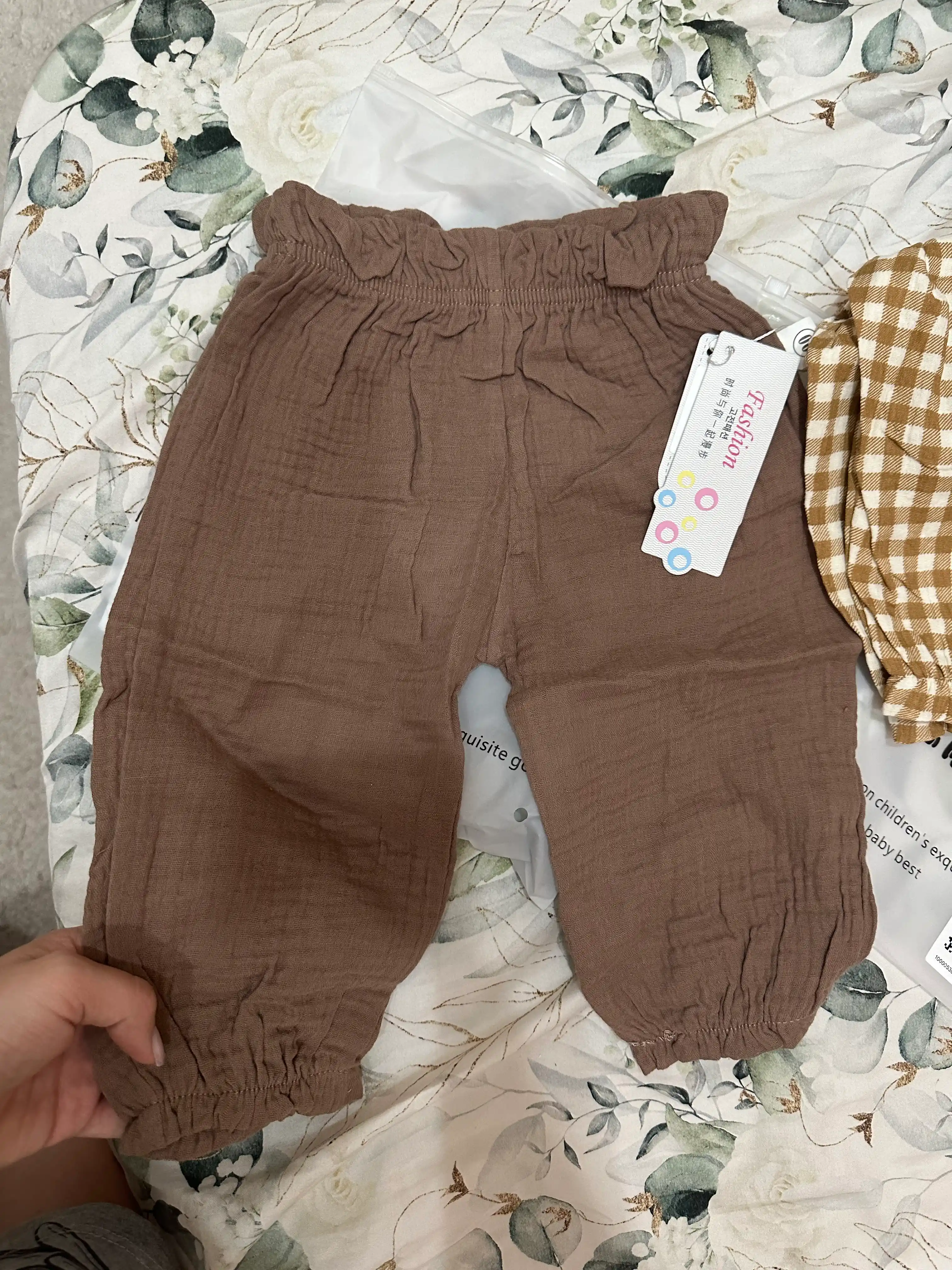 Bolalar muslin shimi, kichkintoylar uchun organik paxtadan ishtoncha