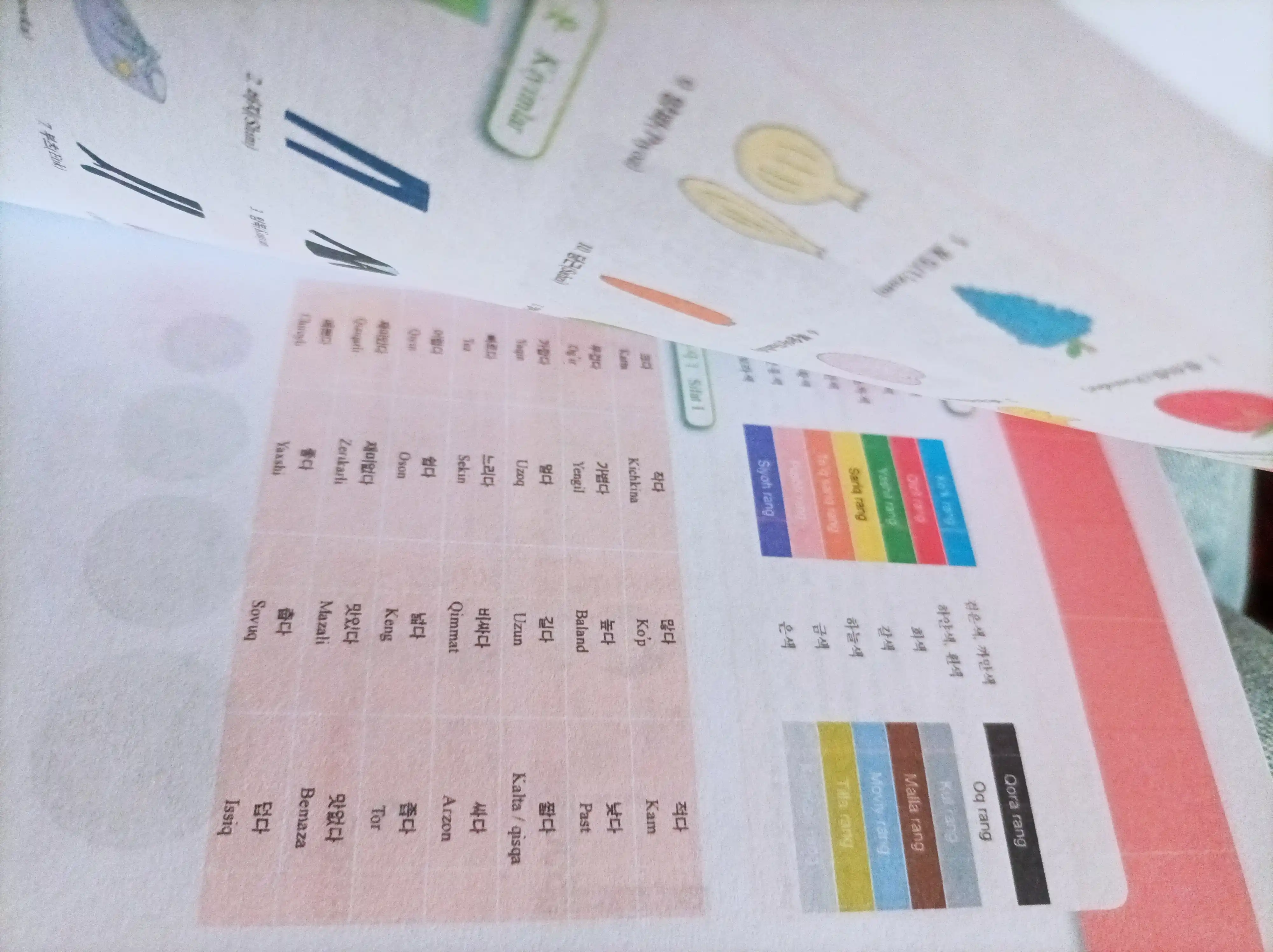 Koreys tili gramatikasi-Oson; 1-2 qism(ofset rangli)