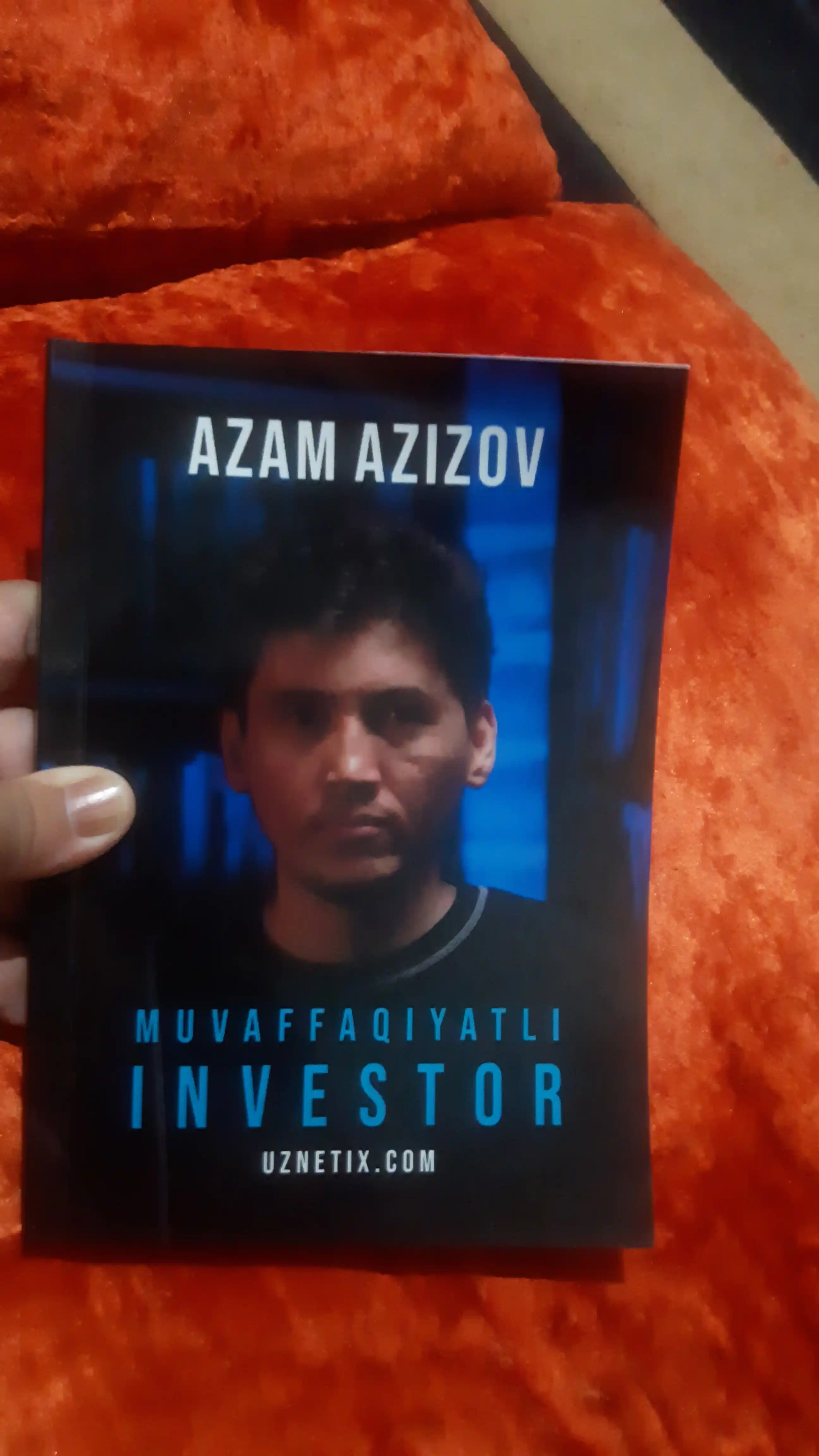 Investitsiya orqali pul ishlash. Azam Azizov, pul va daromad haqida kitob