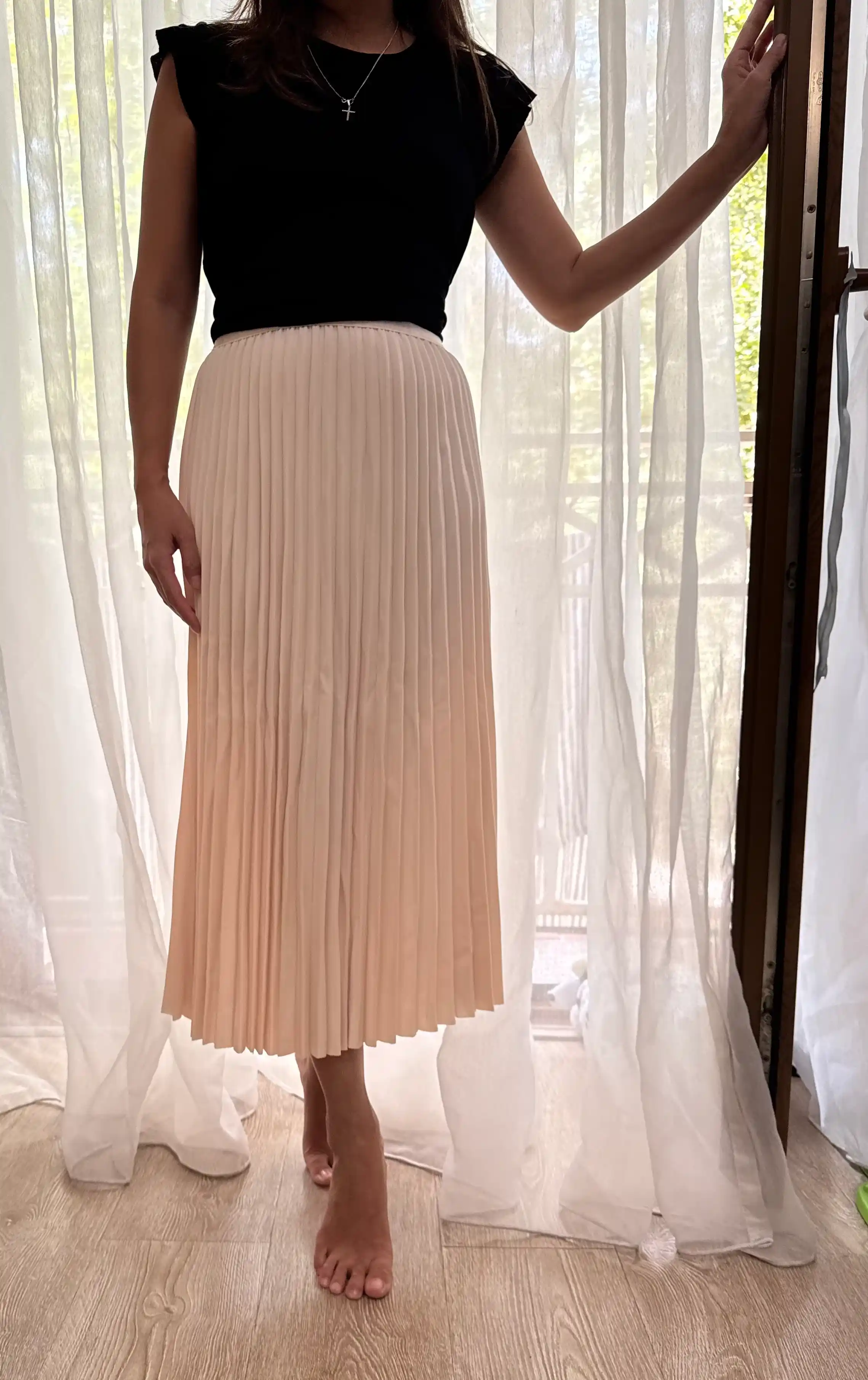 Юбка плиссе миди, для офиса и школы - EllyFashion