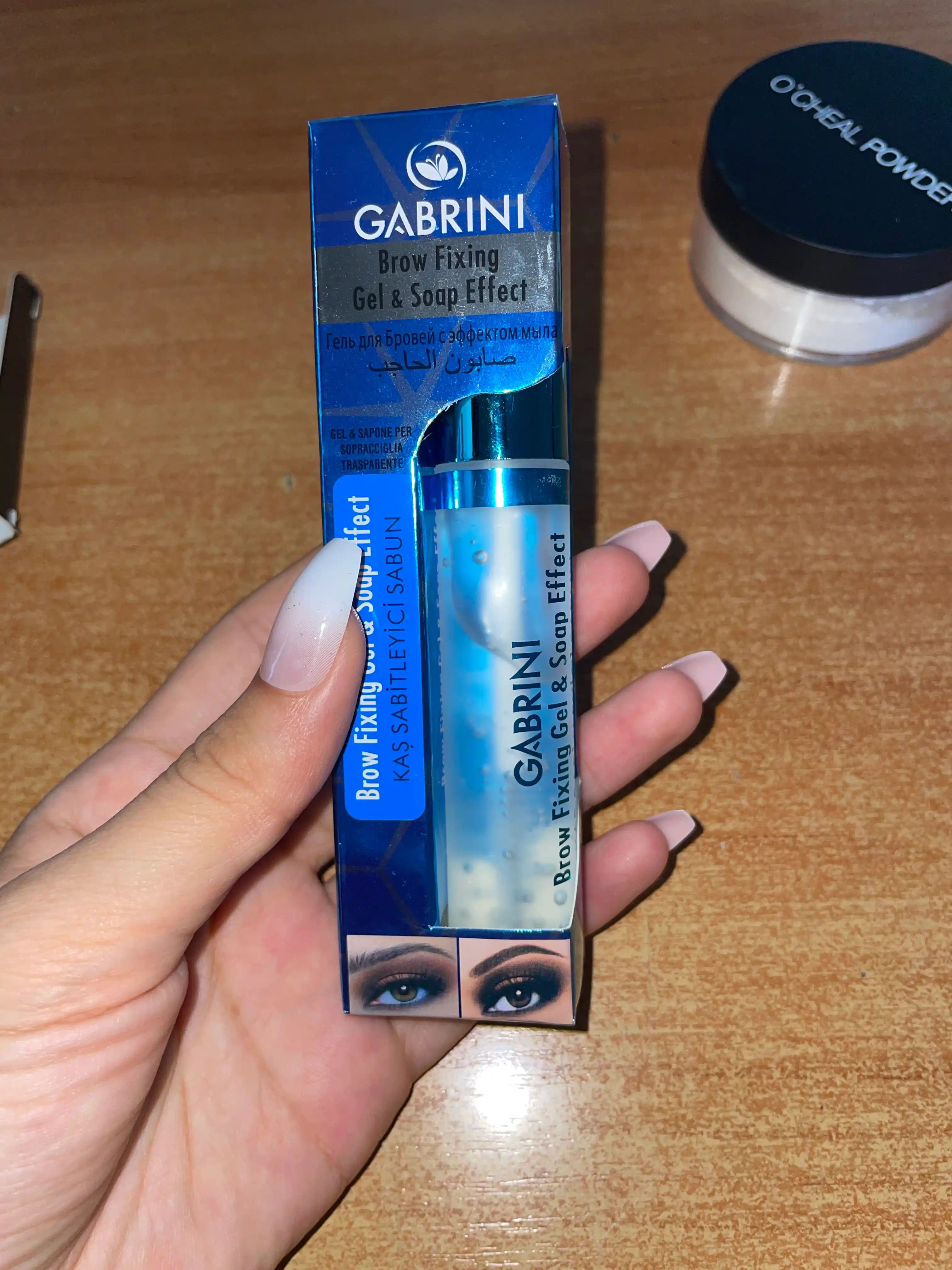 Гель фиксатор Gabrini Brow Fixing & Soap effect, для укладки бровей, прозрачный, 8 мл