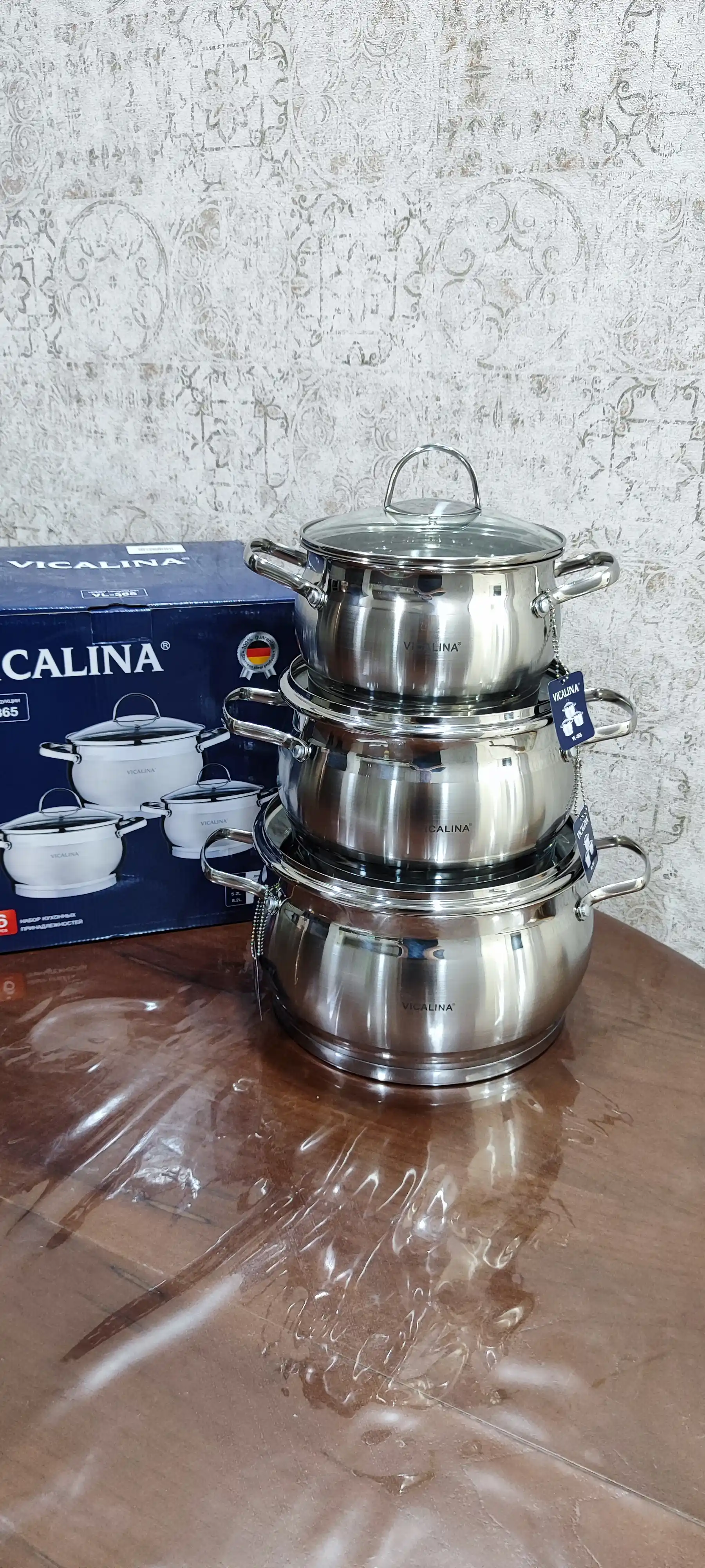 VICALINA qozonlar to‘plami, 3 dona, qozonlar to‘plami