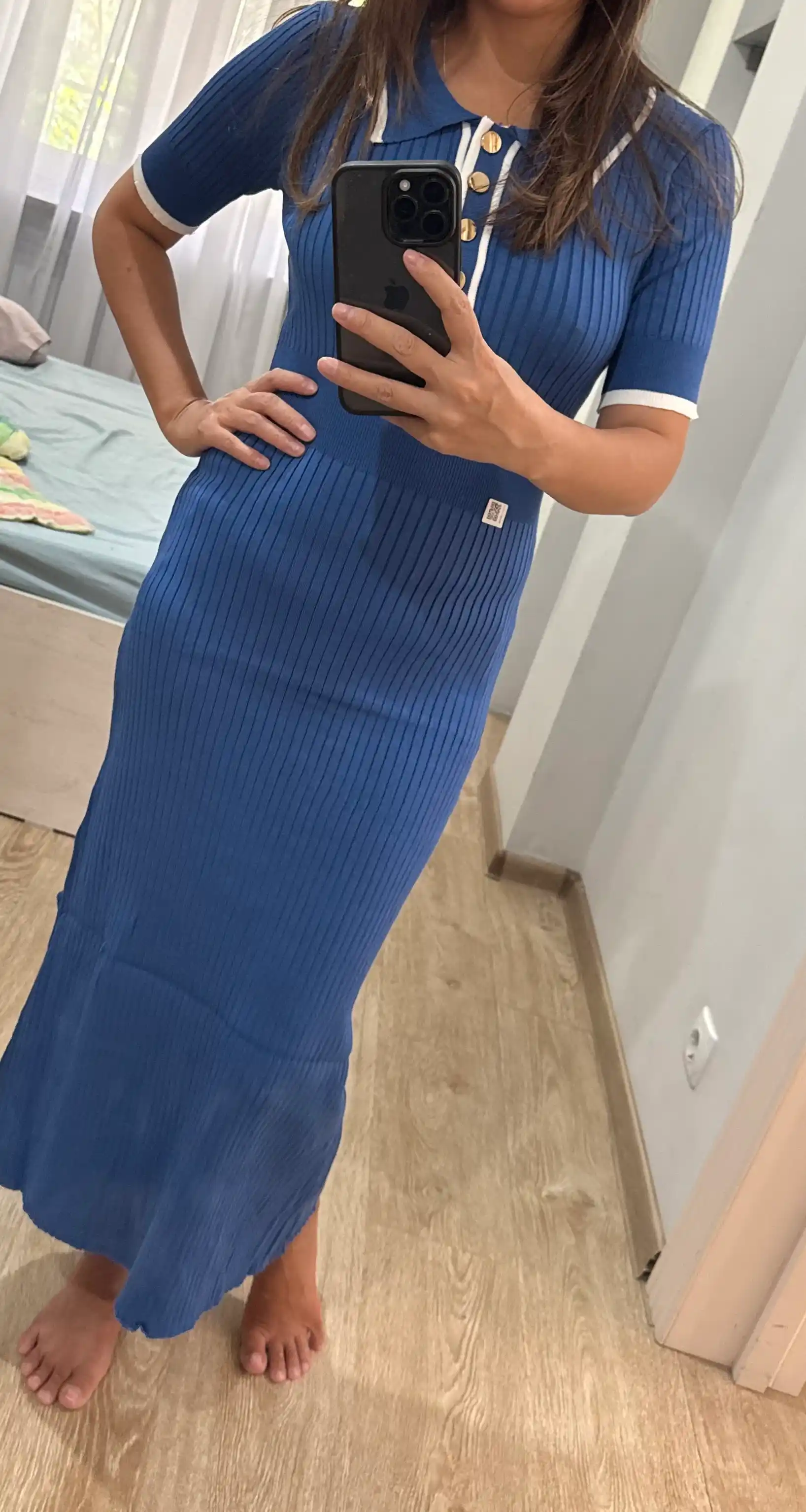 Ayollar uchun trikotaj ko‘ylak, standart o‘lcham — ELLY FASHION