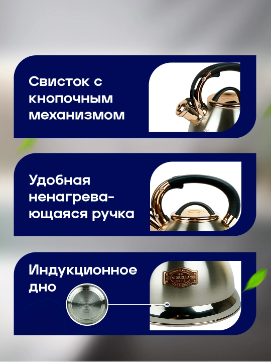 Чайник из нержавеющей стали Vicalina