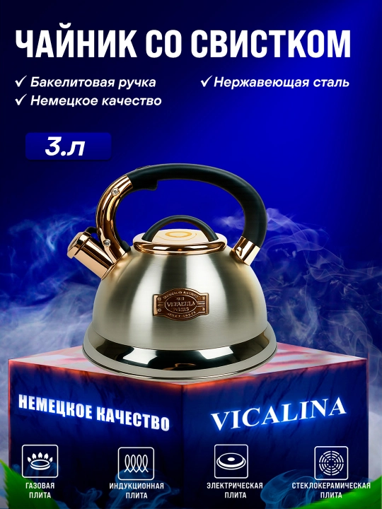 Чайник из нержавеющей стали Vicalina - 