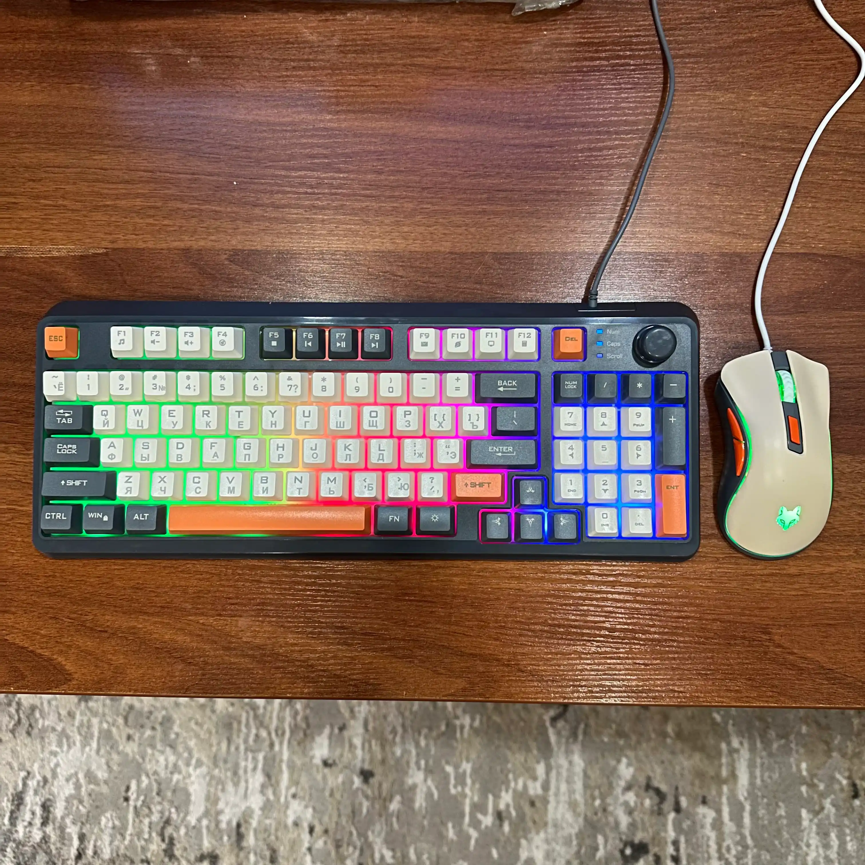 Игровая клавиатура с мышью K820, 94-клавишная, RGB-подсветка
