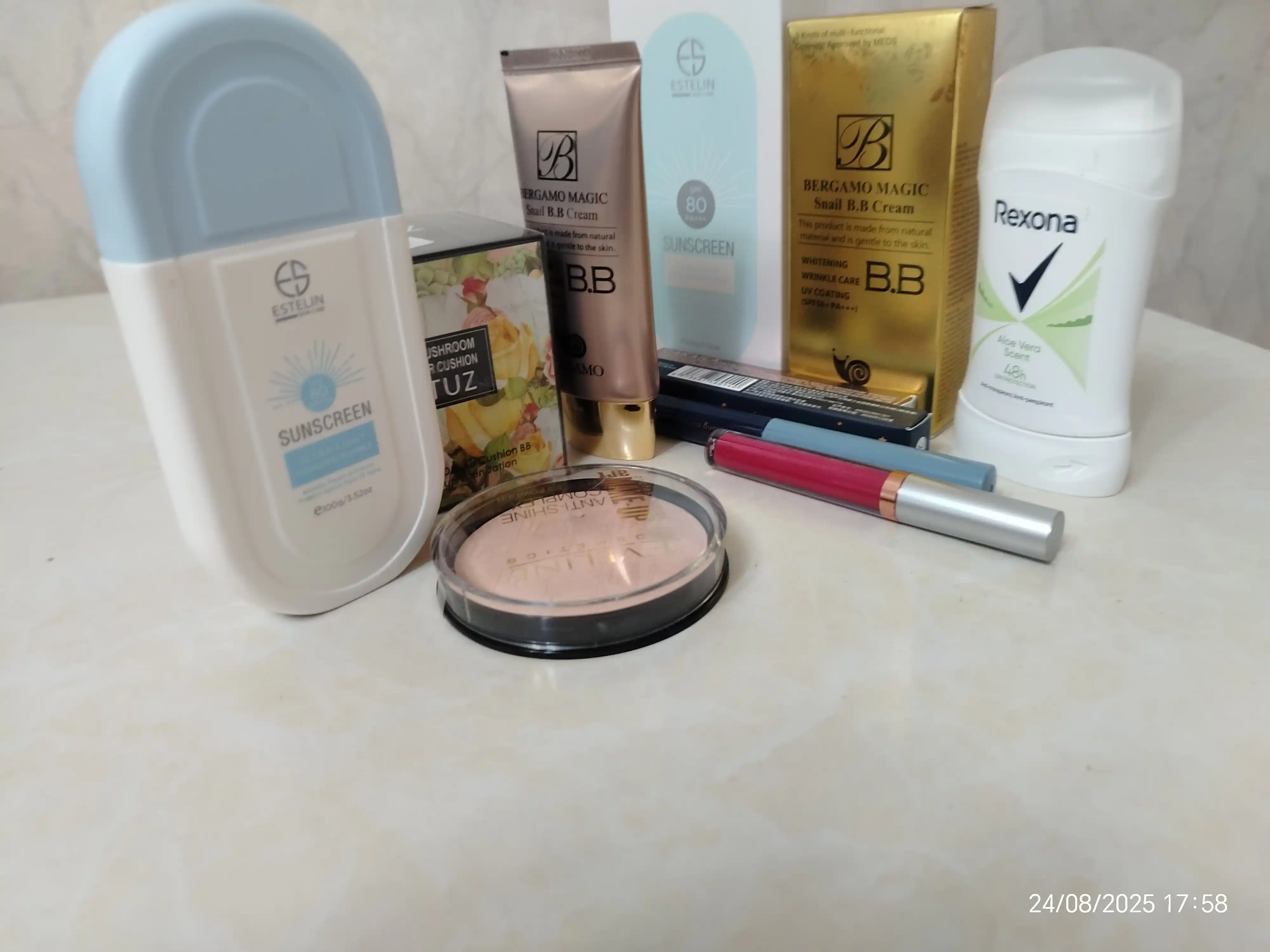 Пудра Eveline Anti Shine, матирующая минеральная, тон 32