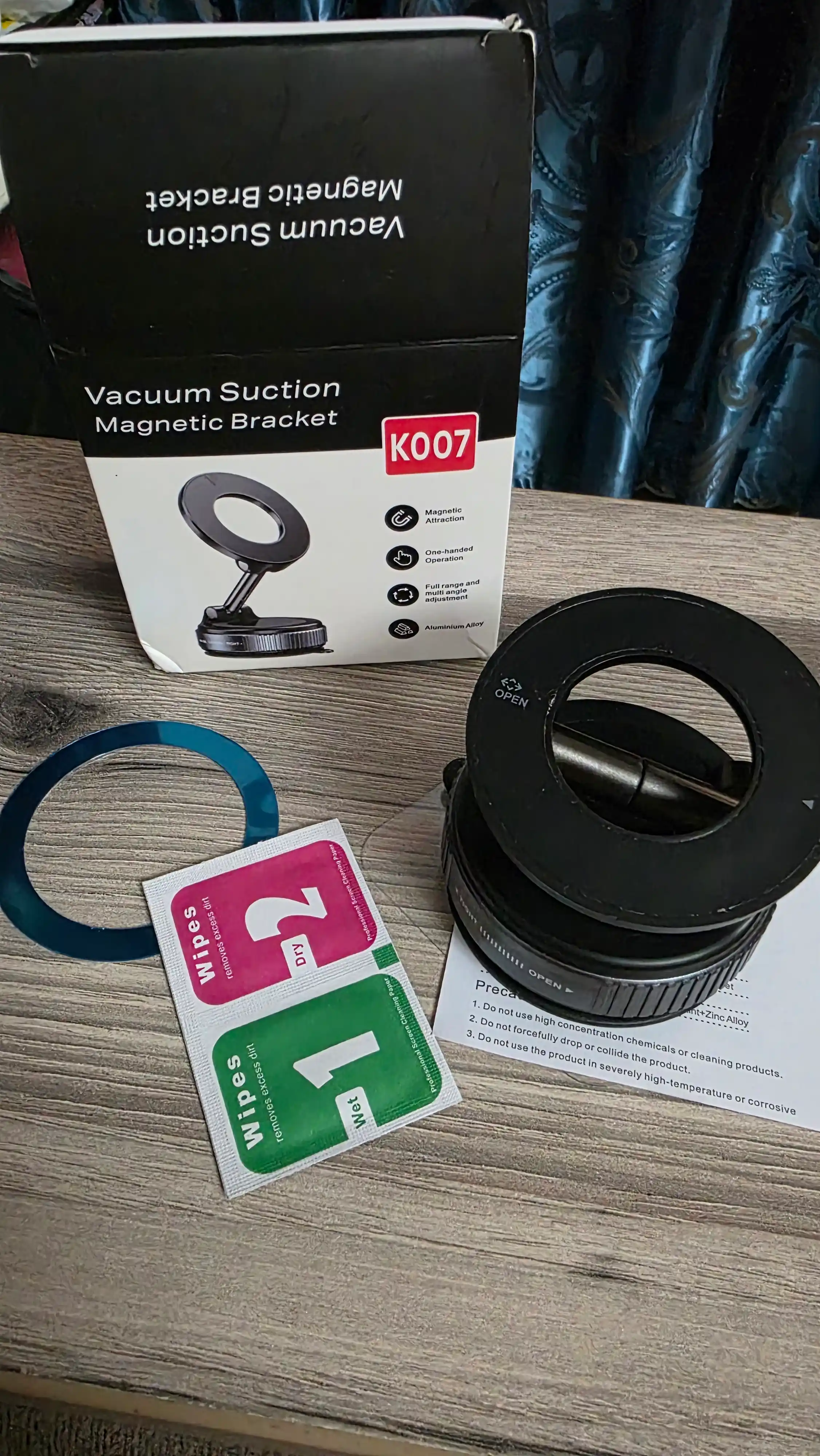 MegaSafe magnit holder — avtomobil uchun vakuumli MagSafe telefon ushlagichi, car holder