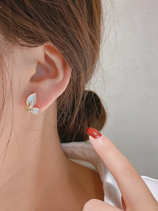 Серьги бабочки, бижутерия