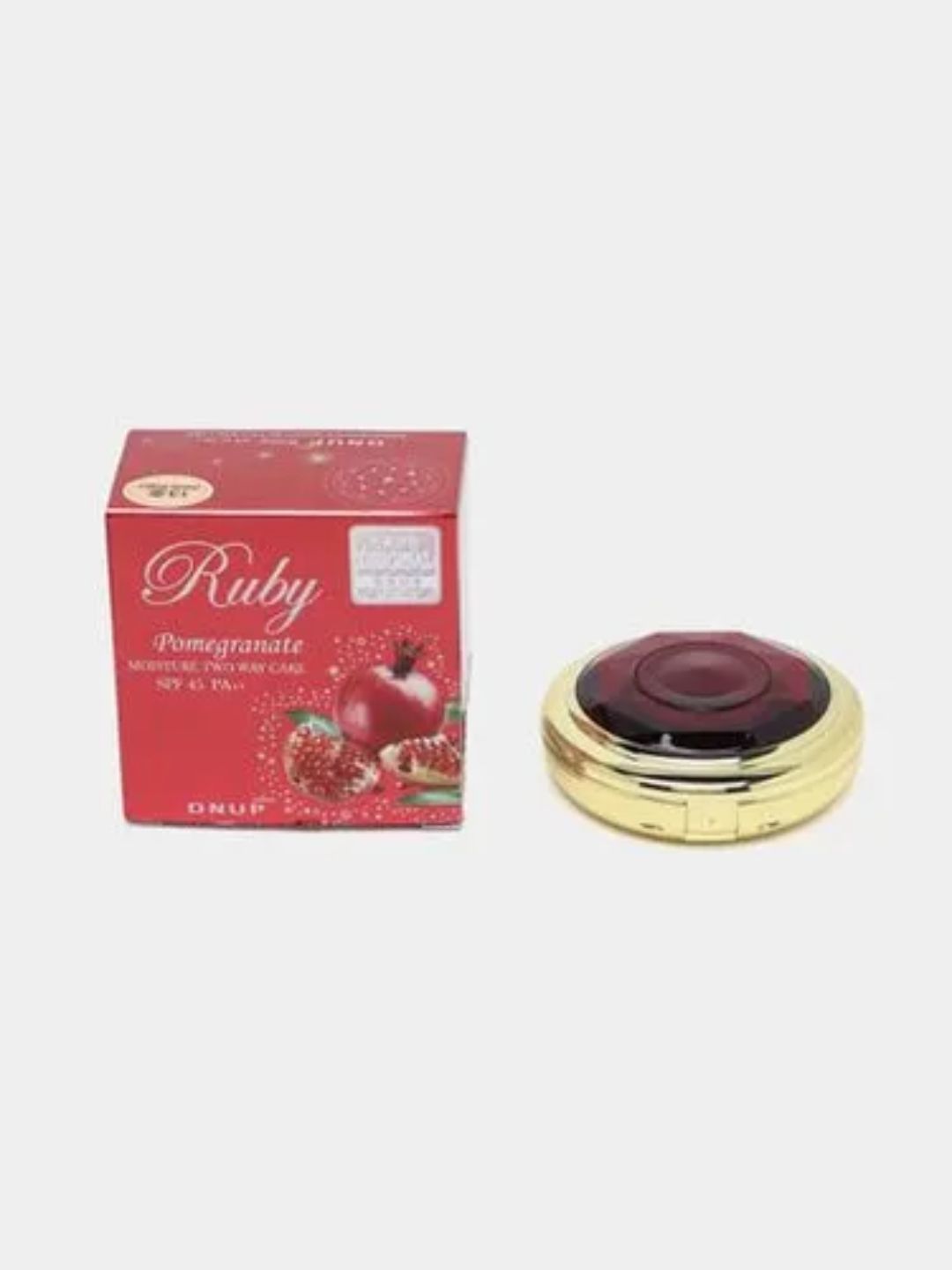 Пудра для лица с запаской Dnup Plus Ruby Pomegranate SPF45/PA++, №13,  №21, 2 слоя