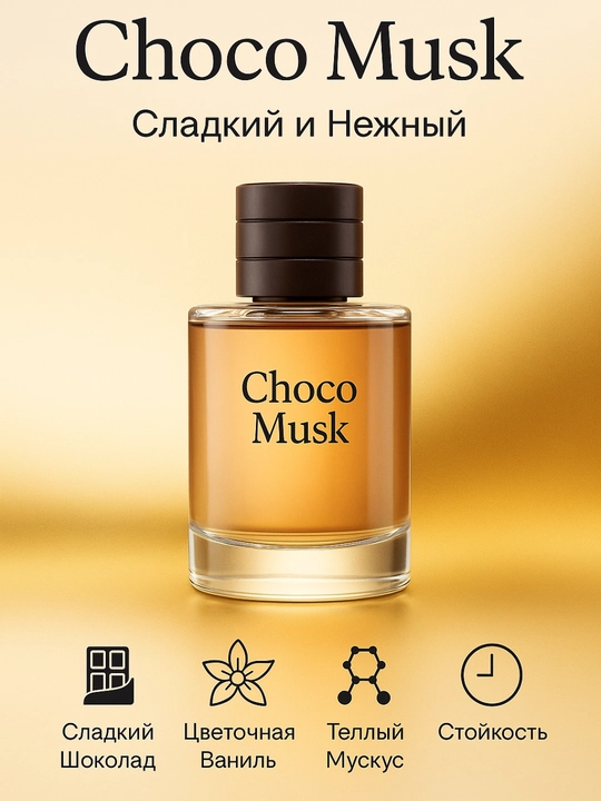Женский парфюм с шоколадным ароматом Choco Musk, 50 мл
