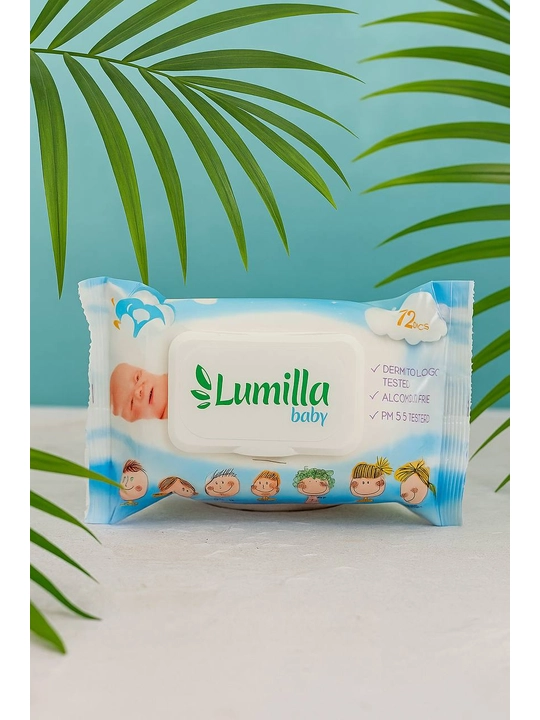 Nam salfetkalar Lumilla baby cream, 72 dona - 