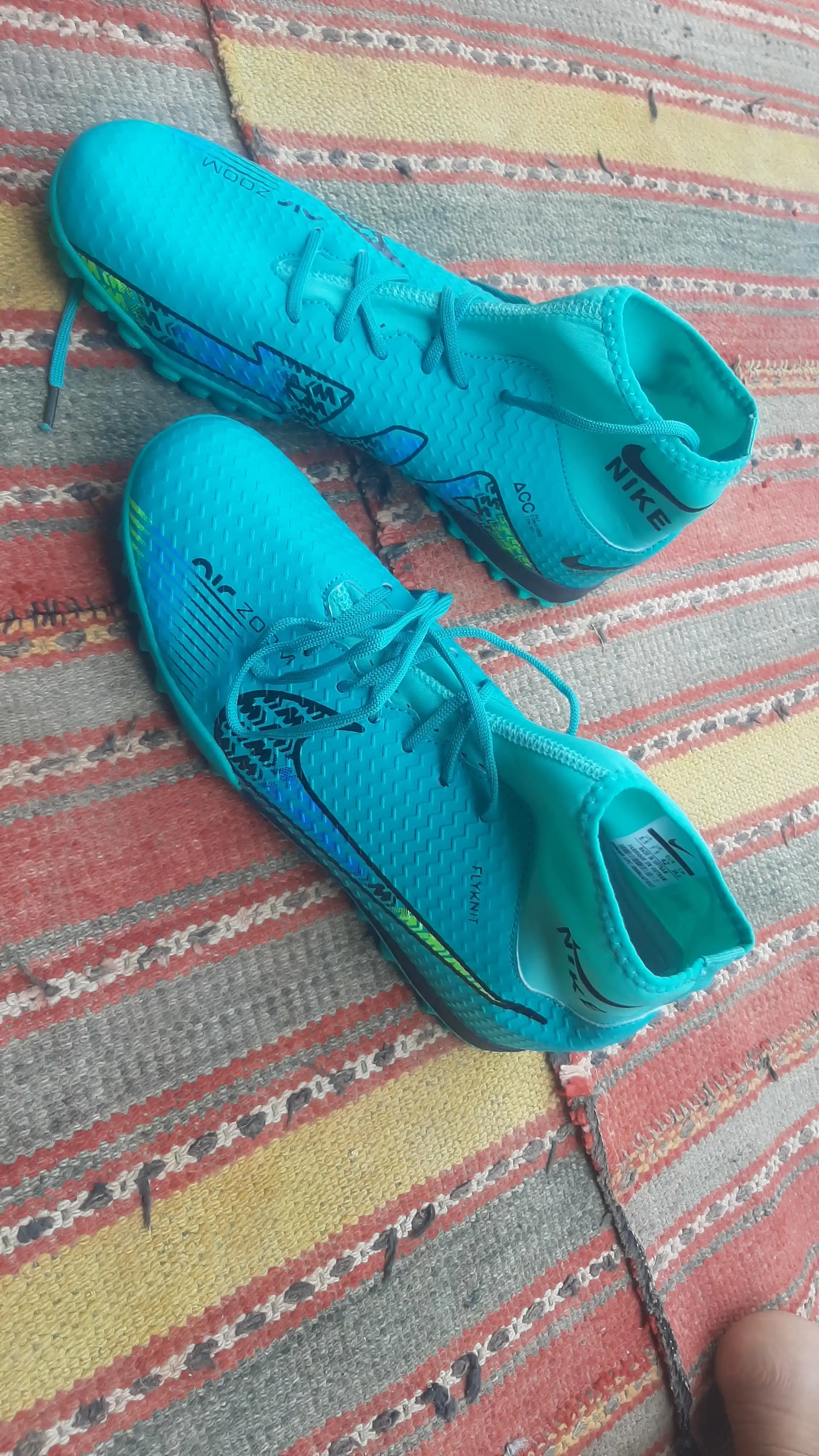 Футбольные бутсы Air Zoom, сороконожки, с манжетом и Полуманжеты, яркие цвета