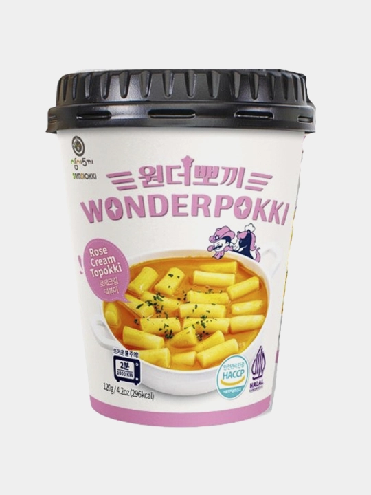 Токпокки Wonderpokki Rose (Cup) — 120 г (сливочно-розовый соус) * - 