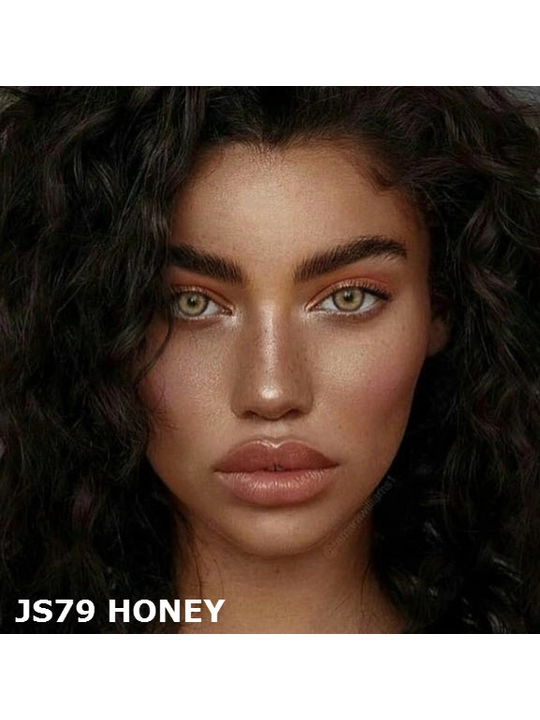 JS79 HONEY -0.00 Контактные линзы для красоты, медовые, BC 8.6, DIA 14.2, 12 месяцев