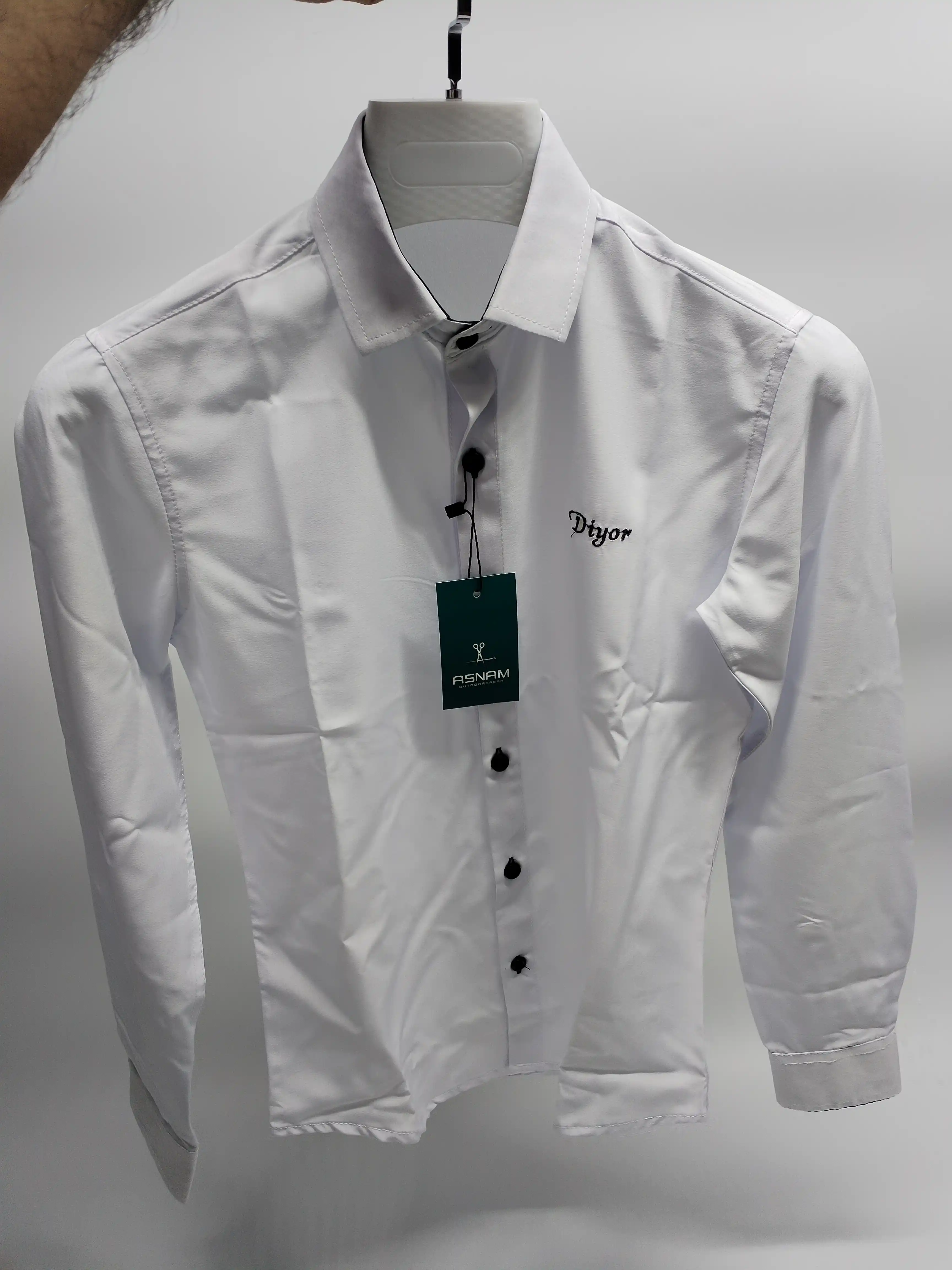 Классическая белая рубашка, для мальчиков – для школы, стиль Slim Fit